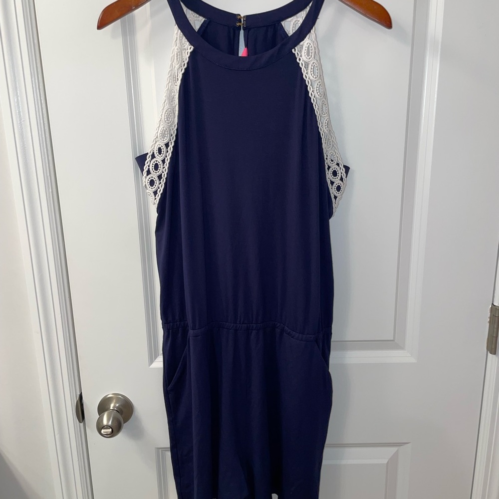 Lilly Pulitzer True Navy Romper